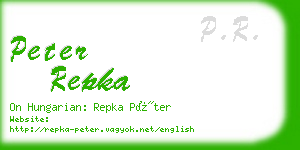 peter repka business card